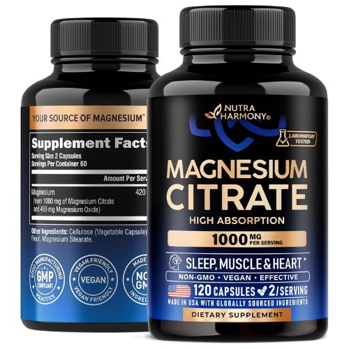NUTRAHARMONY magnesium citrate supplements