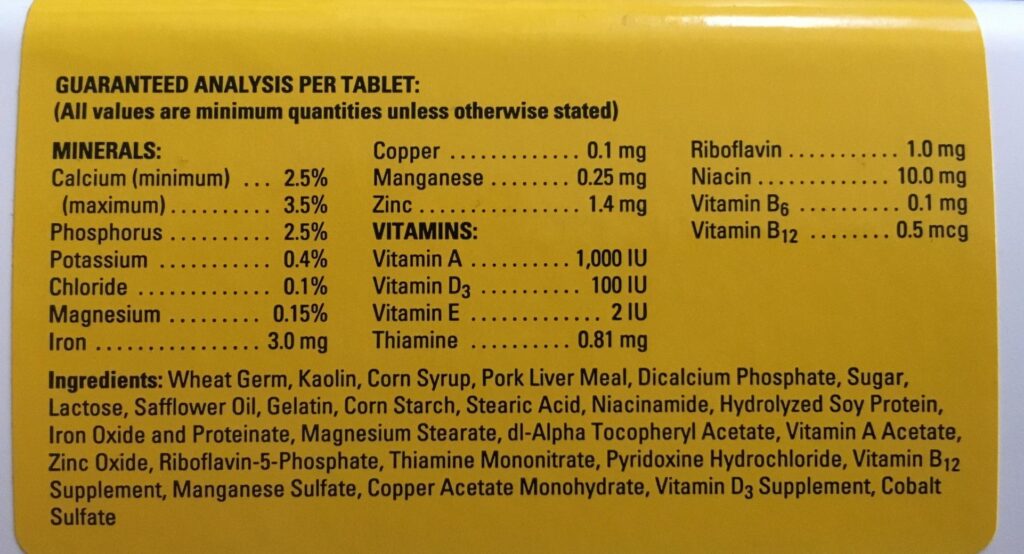 Why Dogs Need Vitamin-Mineral Supplements