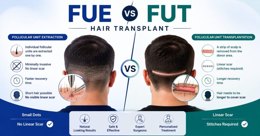 FUE vs FUT Hair Transplant