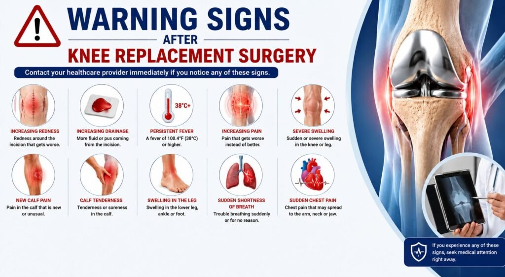 Warning Signs After Knee Replacement Surgery